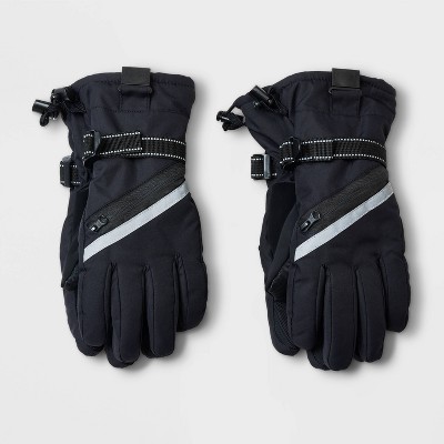 Girls' 2pk Spacedye Running Gloves All in Motion Black 8-16 