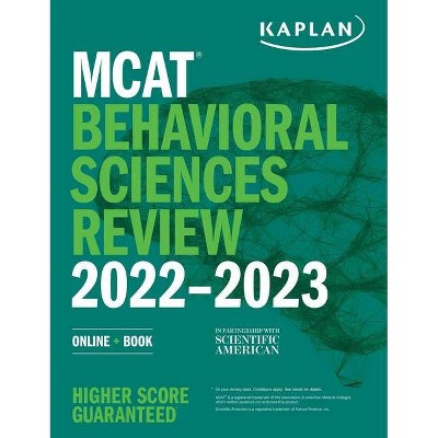 MCAT Behavioral Sciences Review 2022-2023 - (Kaplan Test Prep) by  Kaplan Test Prep (Paperback)