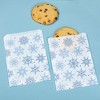 Big Dot of Happiness Blue Snowflakes Paper Treat Bags, Holiday Party Individual Candy Snack Favors, Greaseproof White Sandwich Cookie Bags - 25 Count - 2 of 4
