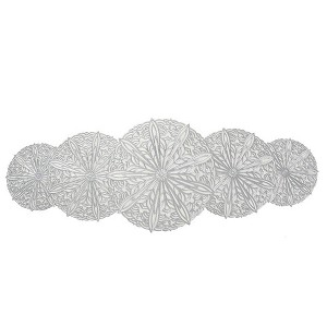 Anna-Kaci Decorative Floral Lace Table Mat with Layered Circular Design - 1 of 4
