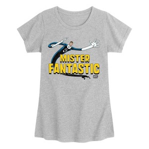 Girls' - Marvel - Fantastic Four Mister Fantastic Fitted Short Sleeve Graphic T-Shirt - 1 of 3