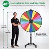 WinSpin 48" Large Giant Prize Wheel w/ Mobile Base Spinning Raffle Trade Show - 2 of 4