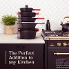 LunaLulinlk 5-Tier Pan Rack Silicone Coated Cookware Organizer for Cast Iron Skillets & Pots, 15.7" Black - 4 of 4