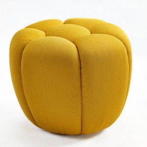 Luca, Sofa Ottoman,18.9" W x 18.9" D x 16.5" H,Yellow - 1 of 2