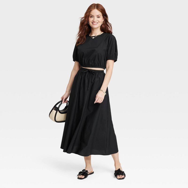Women's Midi A-Line Skirt - A New Day™, 4 of 11