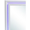 Passion Furniture Lorana 38 in. x 38 in. Modern Square Framed Purple Dresser Mirror - 3 of 4