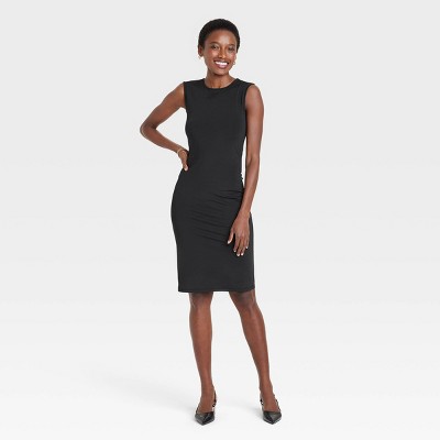 Women's Knit Dress - A New Day™ Black Xl : Target