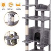 Tall Cat Tree Tower for Large Indoor Cats, Multi-Level Condo with Plush Perch & Sisal Posts - 4 of 4
