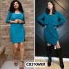 EXLURA Women's Professional Business Lightweight Blazer Dress Suit Sets 2 Piece Work Office Fashion Outfits - 3 of 4