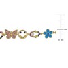 EVERLY JEWELRY | Yellow Plated Sterling Silver 1.12 CT TGW Blue Spinel Citrine, Pink White Sapphire, Ruby, Green Tourmaline Necklace 18 inc & 2 inc - 2 of 4