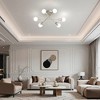 DORESshop 6- Light Semi Flush Mount Ceiling Light, Branch-Style Design, E26 Sockets, Non-Integrated Fixture - 4 of 4