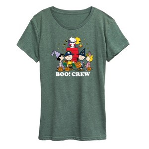 Women's - Peanuts - Boo Crew Short Sleeve Graphic T-Shirt - 1 of 4