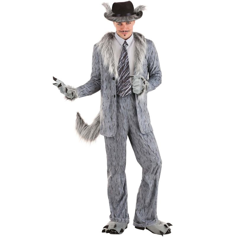 HalloweenCostumes.com Woodsy Bad Wolf Men's Costume, 1 of 10