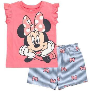 Disney Minnie Mouse Tank Top and Twill Shorts Outfit Set Toddler to Big Kid