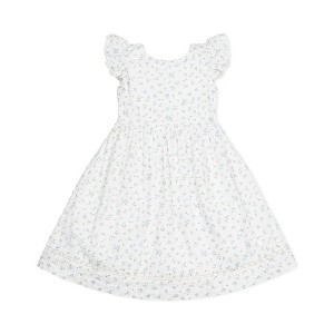 Hope & Henry Girls' Flutter Sleeve Cross Back Dress, Toddler, 4 - 1 of 4