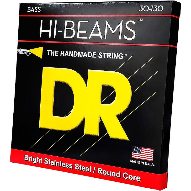 DR Strings Hi-Beams 6-String Bass Strings Medium .130 Low B (30-130), 3 of 4