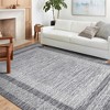Modern Geometric Area Rug, Machine Washable, Textured Line Pattern, Fold-Able Rug, High-End Versatile Design - 2 of 4