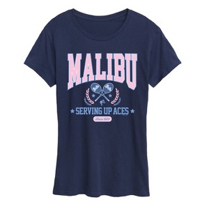 Women's - Barbie - Malibu Varsity Short Sleeve Graphic T-Shirt - 1 of 4