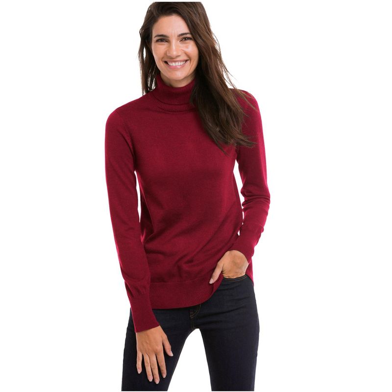 ellos Women's Plus Size Turtleneck Sweater, 1 of 2