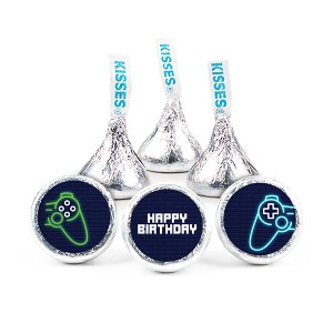 324ct Video Game Birthday Stickers for Hershey's Kisses Party Favors, Party Supplies - DIY - Candy Not Included - By Just Candy - 1 of 2