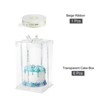 Unique Bargains 6 Pcs Birthday Parties Wedding Clear Tall Cake Box with Ribbon 1 Pc - 3 of 4