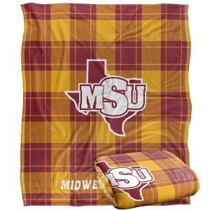 Midwestern State University Campus Plaid Spirit Silky Touch Super Soft Throw Blanket 50x60 - 1 of 4