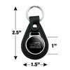 University of Sioux Falls Secondary Logo Black Leather Keychain - 2 of 4