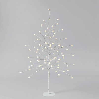 4ft Globe Twig Birch Tree Christmas LED Novelty Sculpture Warm White - Wondershop™