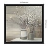 Amanti Art Willow Still Life Gray Pots Crop by Julia Purinton Framed Canvas Wall Art - 4 of 4
