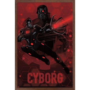 Trends International DC Comics: Dark Artistic - Cyborg Framed Wall Poster Prints - 1 of 4