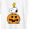 Women's - Peanuts - Snoopy Woodstock Pumpkin Short Sleeve Graphic T-Shirt - 2 of 4