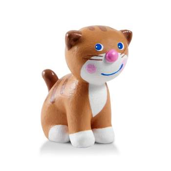HABA Little Friends Kitty Sally - Chunky Plastic Cat Toy Figure