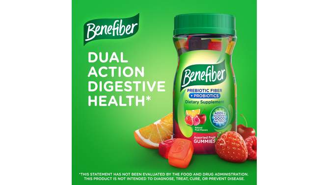 Benefiber Fiber+ Probiotic Gummies - 50ct, 2 of 11, play video
