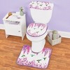 Collections Etc Colorful Hummingbird Purple Wisteria 3-Piece Commode Set Purple - 2 of 2