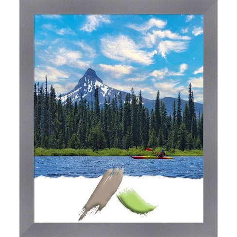 18"x22" Opening Size Edwin Wood Picture Frame Art Gray - Amanti Art : Target