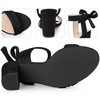 Perphy Women's Slingback Back Ankle Tie Open Toe Chunky Heel Sandals - 3 of 4