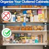 5 Star Super Deals 2 Spice Rack Organizer 3 Tier Expandable Non Slip Shelf for Kitchen Organizer with Adjustable Length 15.5 to 26.5" - White/Grey - 3 of 4