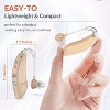MEDca Rechargeable Hearing Aids for Seniors, BTE Digital Hearing Amplifiers w/ Intelligent Noise Cancelling, 4 Modes, Behind Ear Hearing Aid PSAP - 2 of 4