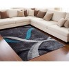 HomeRoots 5' X 7' Gray and Silver Shag Hand Tufted Area Rug - 2 of 4