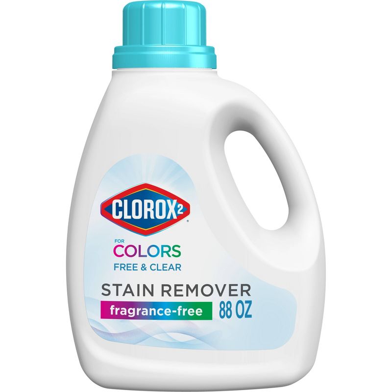 Clorox 2 for Colors - Free &#38; Clear Stain Remover and Color Brightener - 88oz, 1 of 14