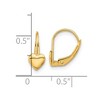 Black Bow Jewelry Kids Polished Heart Lever Back Earrings in 14k Yellow Gold - 4 of 4