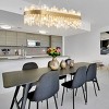 BAOURE 32 Inch 24-Light Modern Crystal Gold Chandelier Round Brass Chandelier For Living Room Dining Room - 4 of 4
