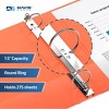 Davis Group 6pk 1.5" Premium Economy Round Ring Binder Orange: Hard Cover, 275 Sheet Capacity, 2 Pockets, Polypropylene - 3 of 4