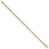 Black Bow Jewelry 3.5mm 14K Two Tone Gold Fancy 3D Anchor Chain Bracelet - 2 of 3