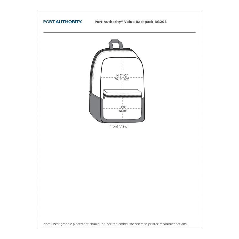 Port Authority Value School Backpack - Affordable and Practical Bag for Students Ideal for Everyday Use, 5 of 6