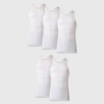 Hanes Premium Men's Comfort Tank Top Undershirt 5pk - White
