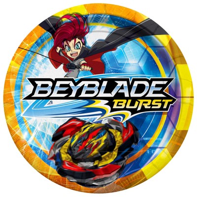 Treasures Gifted BEYBLADE Plates 9in - BEYBLADE Party Supplies - 8 Pack