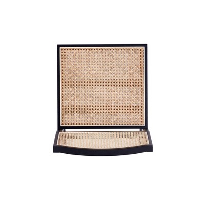 Hamlet Black & Natural Cane A-Frame Side Chair