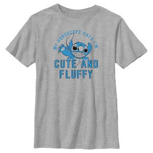 Boy's Lilo & Stitch My Horoscope Says I'm Cute and Fluffy T-Shirt - 1 of 4