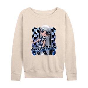 Women's - LOL Surprise! - Groovy Babe Lightweight French Terry Wide Neck Long Sleeve Shirt - 1 of 4
